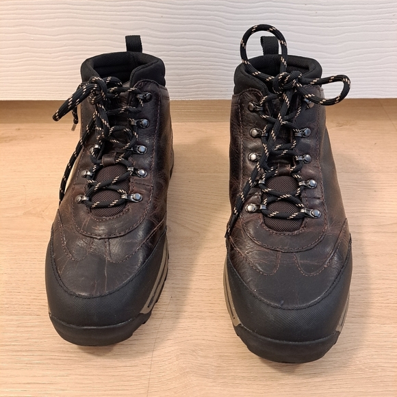 Timberland Brown Leather Lace Up Backroads Hiker Grunge Outdoor Boots Size 6.5 - Picture 2 of 6